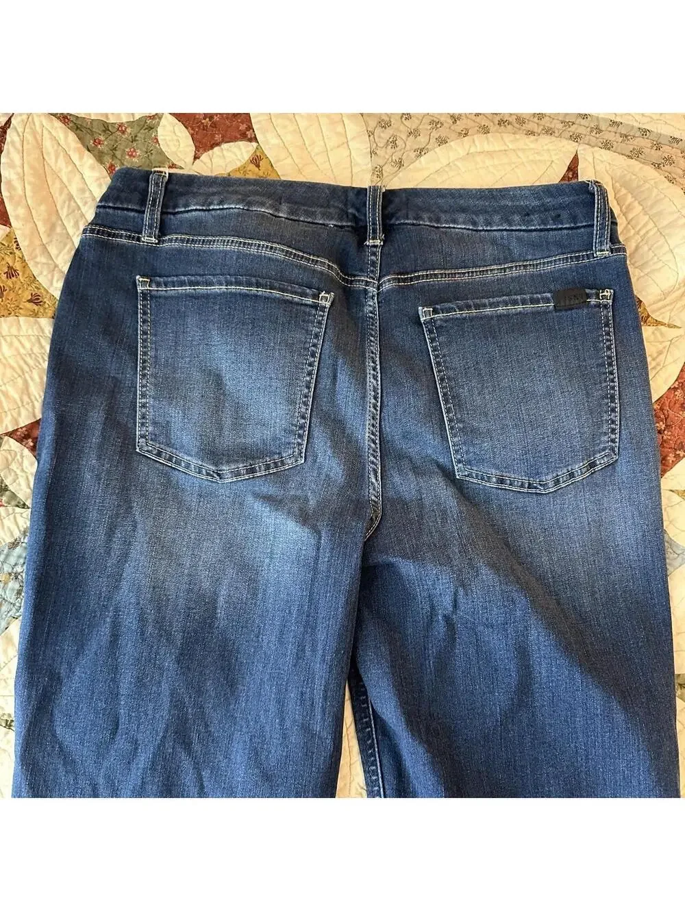 Jen7 by 7 For All Mankind slim bootcut jeans dark wash Size 12 western cowgirl